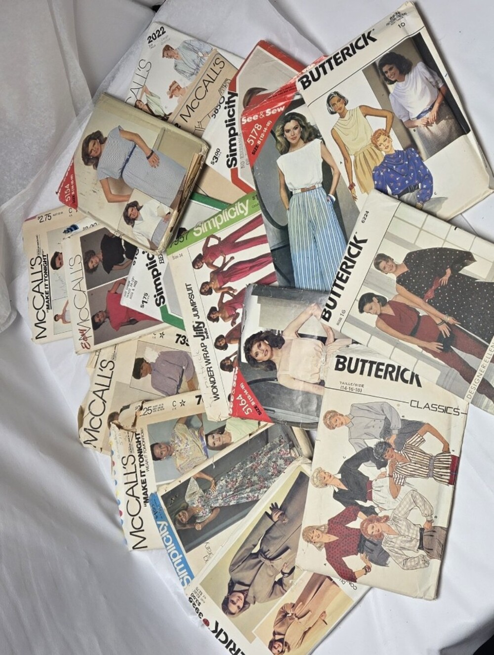 Vintage Butterick and McCall's Sewing Patterns Lot Of 16 Various Sizes